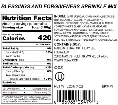Blessings And Forgiveness Sprinkle Mix