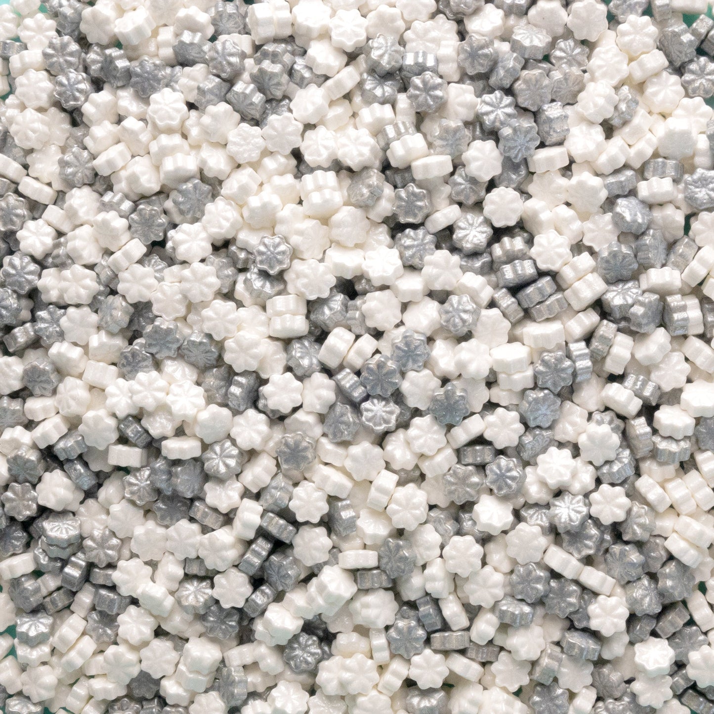 White Silver Star Candy Sprinkles