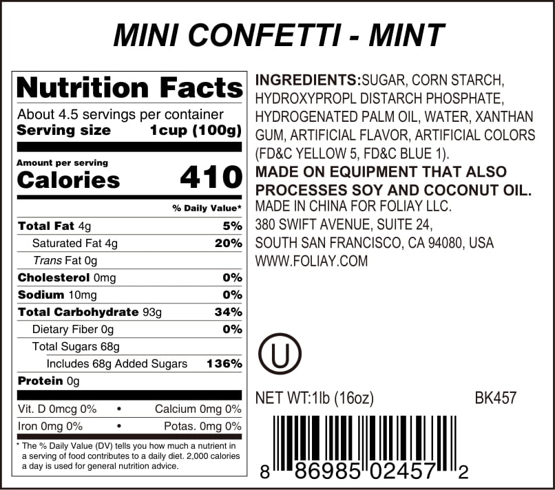Mint Quin Sprinkles