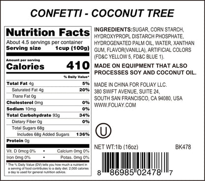 Coconut Tree Quin Sprinkles