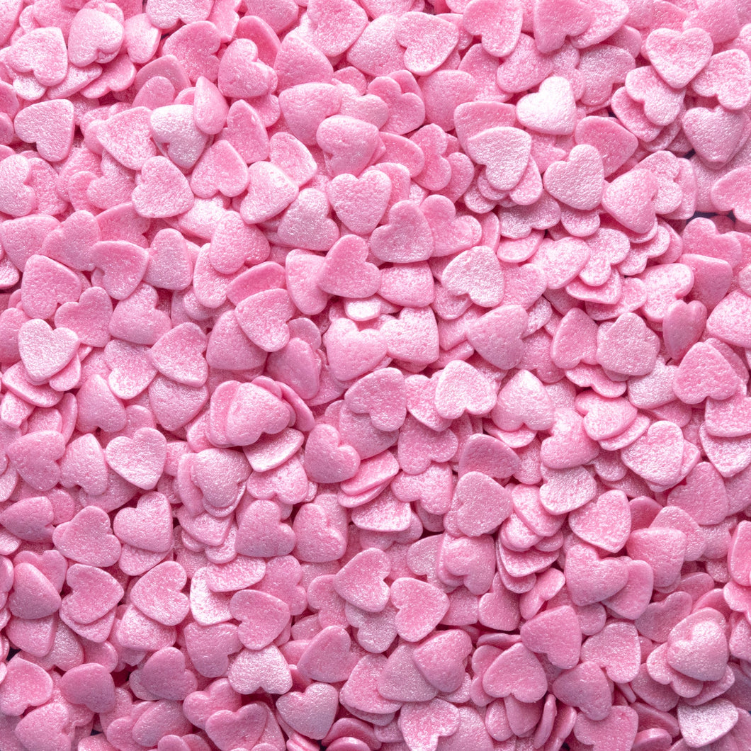 Pink Pearl Hearts Quin Confetti