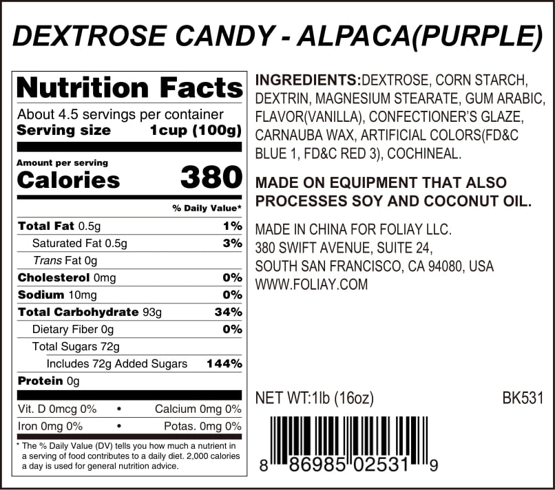 Purple Alpaca Candy Sprinkles