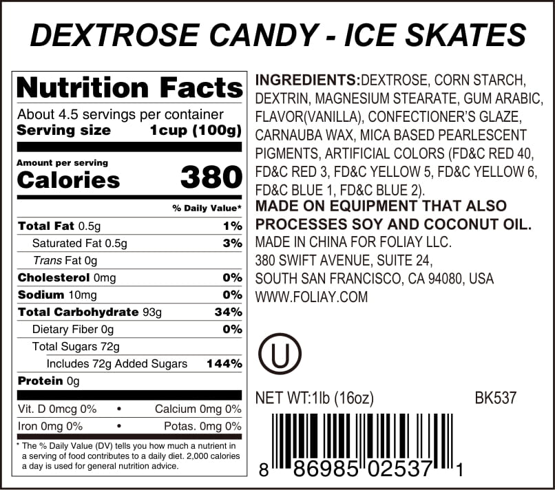 Ice Skates Candy Sprinkles