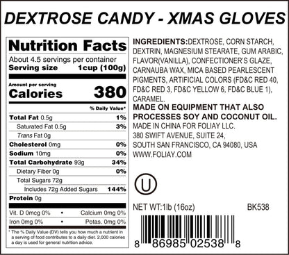 Christmas Gloves Candy Sprinkles