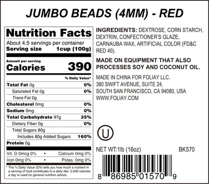 Red Sugar Pearls
