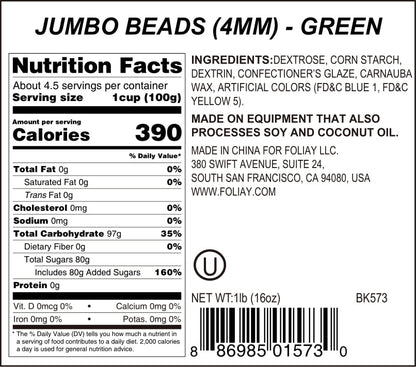 Green Sugar Pearls