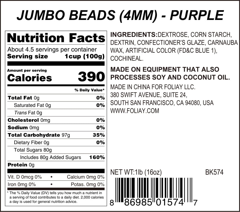 Purple Sugar Pearls