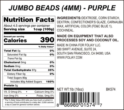 Purple Sugar Pearls