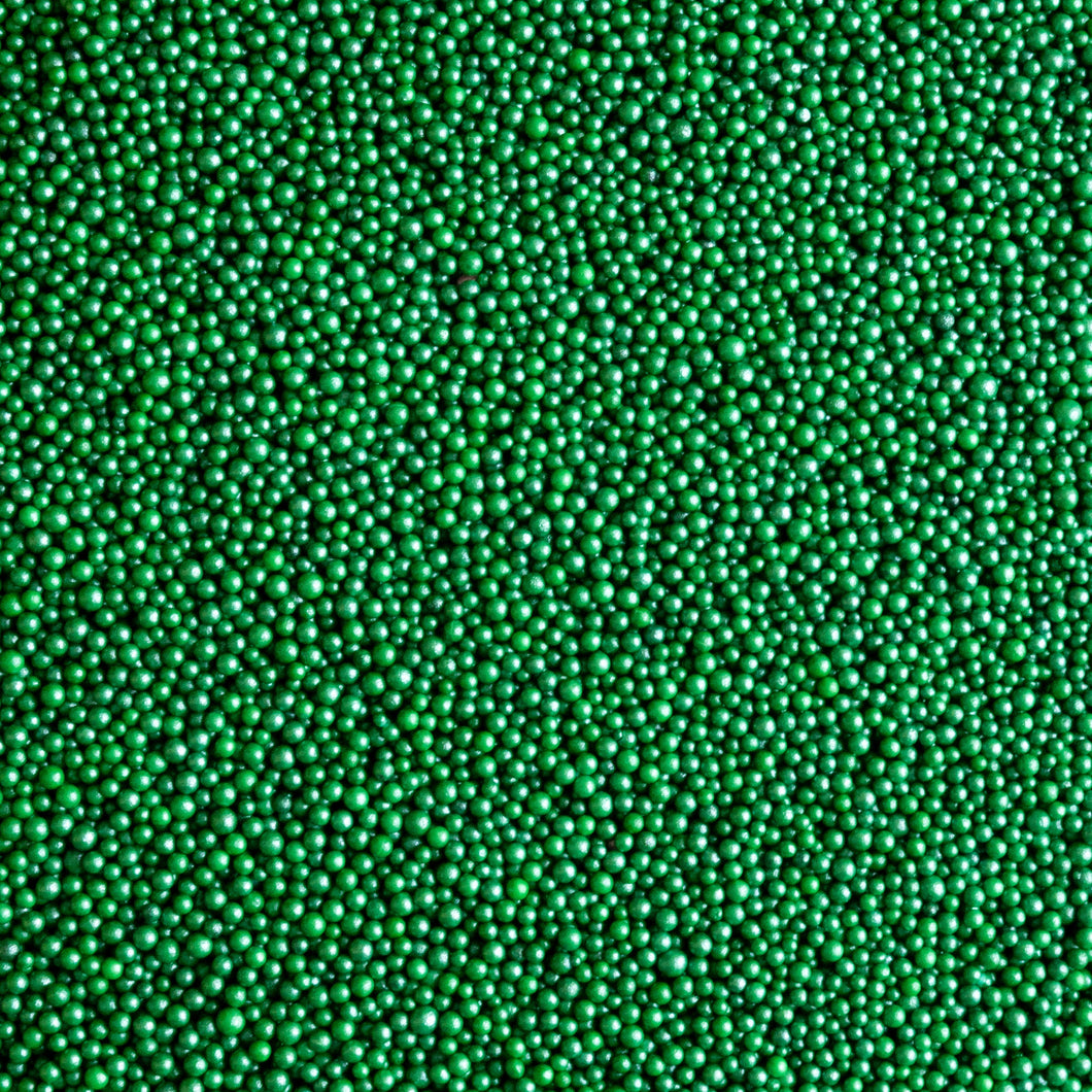 Green Pearlized Nonpareil Beads