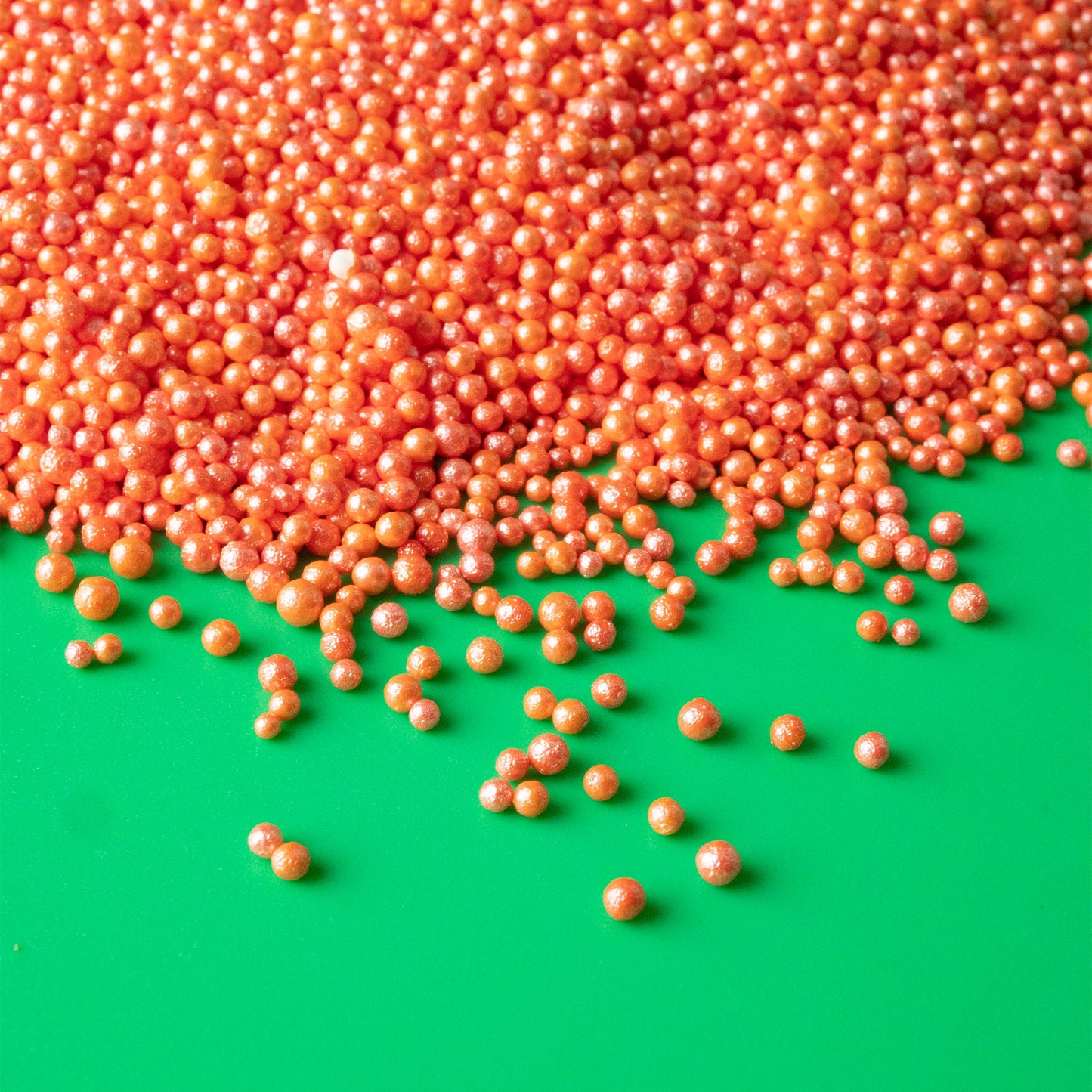 Orange Shimmer Nonpareils