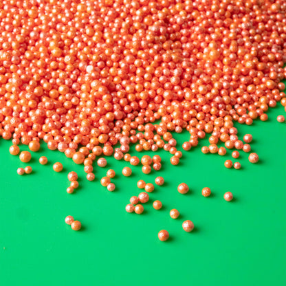 Orange Shimmer Nonpareils