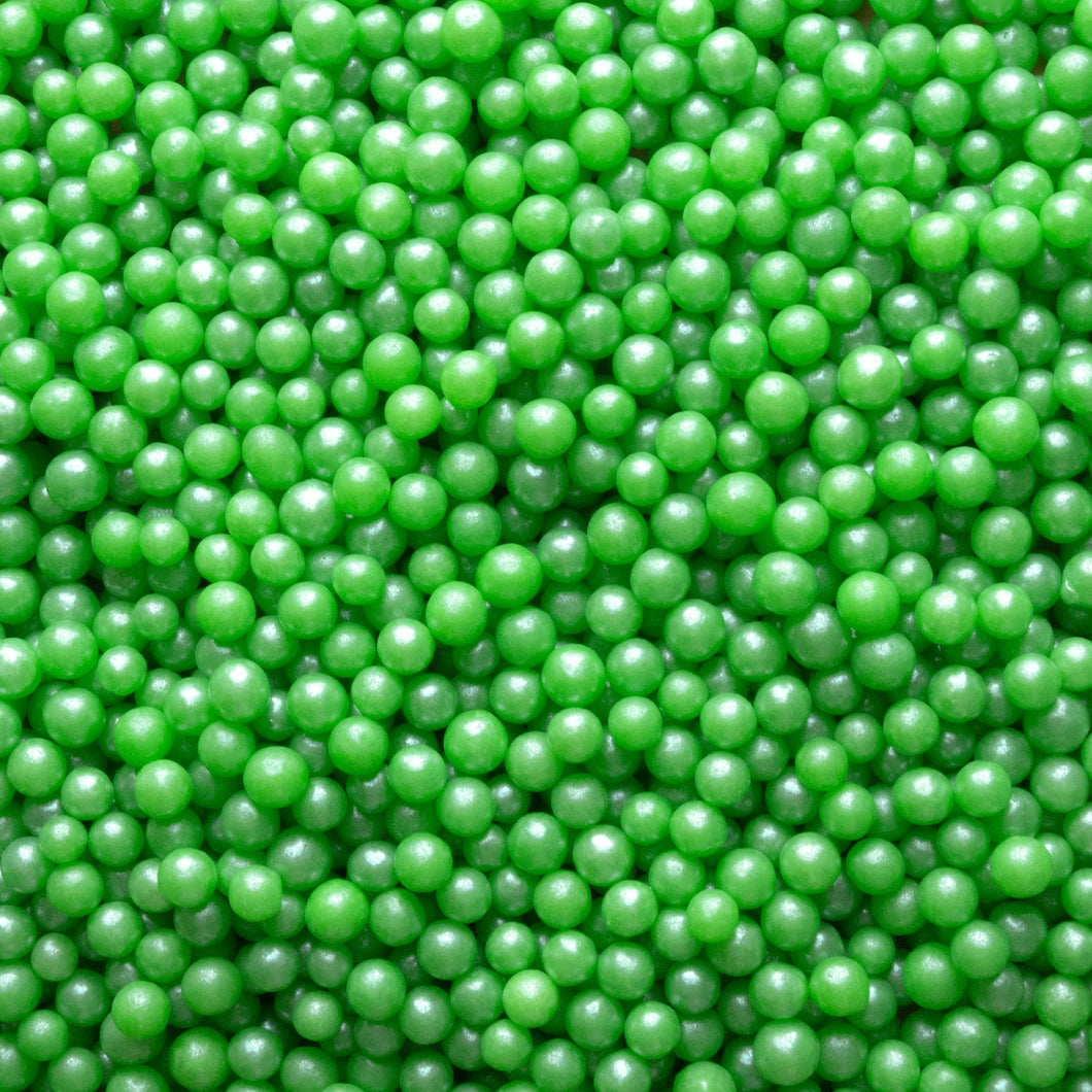 Green Shimmer Sugar Pearls
