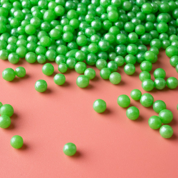 Green Shimmer Sugar Pearls