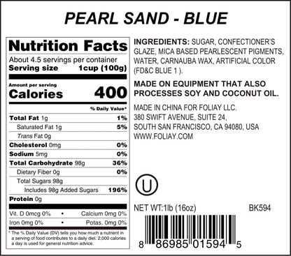 Blue Sparkling Sanding Sugar Sprinkles