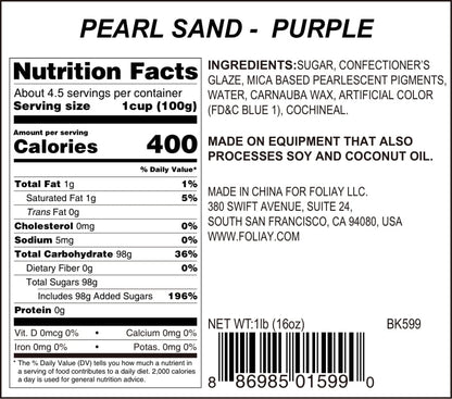 Purple Sparkling Sanding Sugar Sprinkles