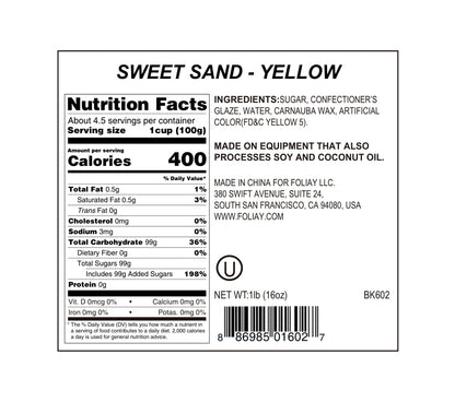 Yellow Sanding Sugar Sprinkles
