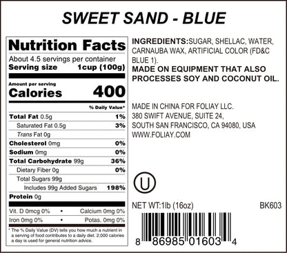 Blue Sanding Sugar Sprinkles