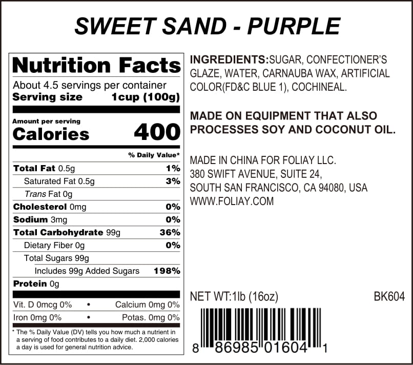 Purple Sanding Sugar Sprinkles
