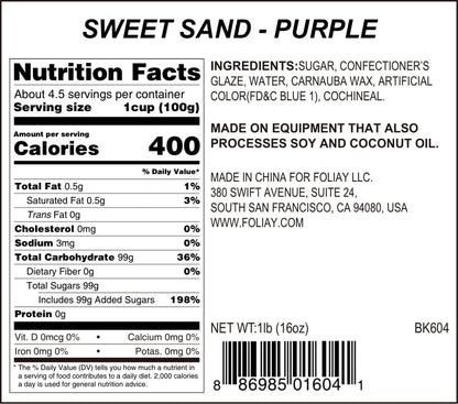 Purple Sanding Sugar Sprinkles