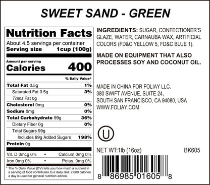 Green Sanding Sugar Sprinkles
