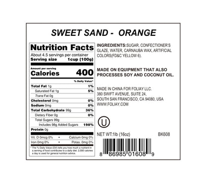Orange Sanding Sugar Sprinkles