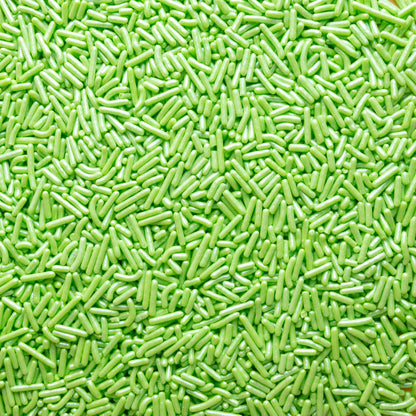 Green Pearlized Jimmies Sprinkles
