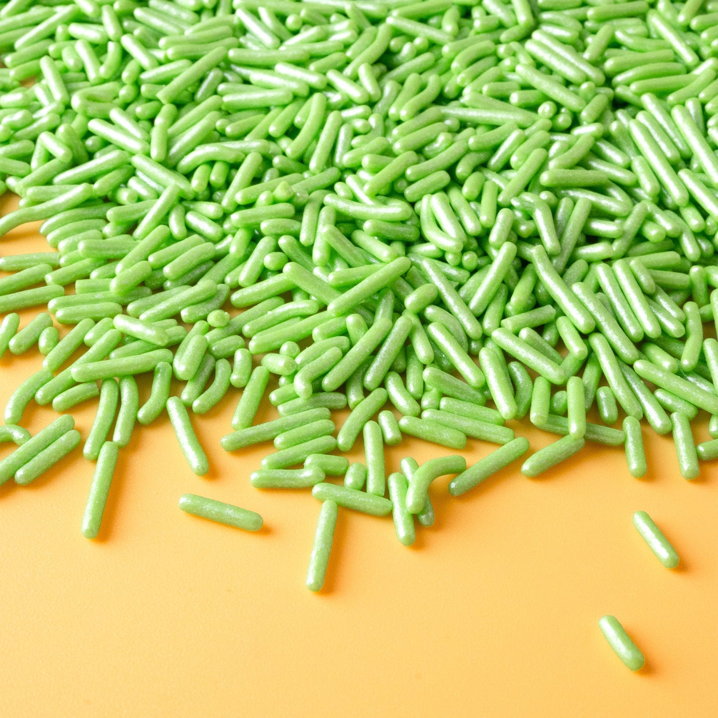 Green Pearlized Jimmies Sprinkles