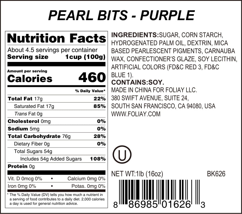 Purple Pearlized Jimmies Sprinkles