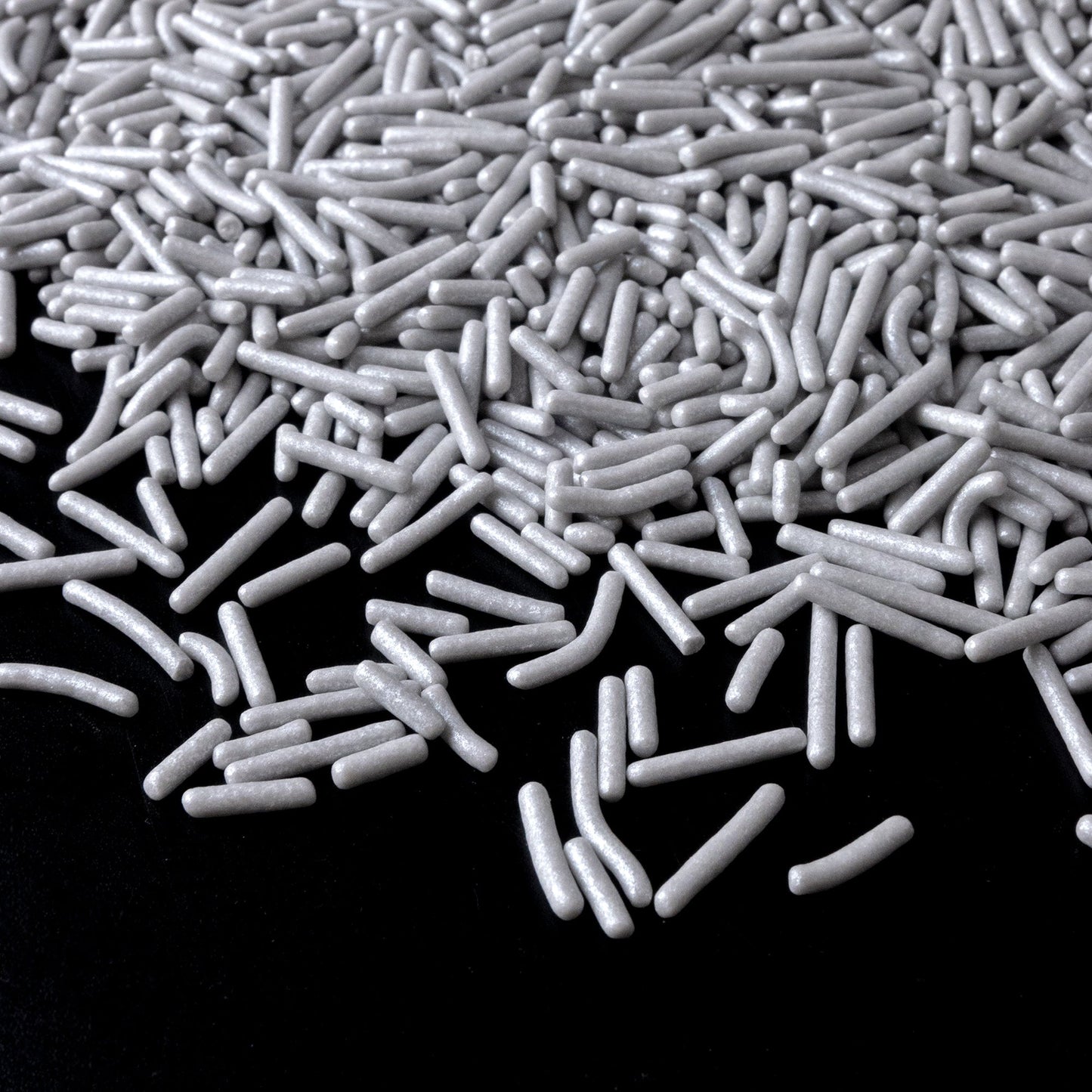 Silver Pearlized Jimmies Sprinkles