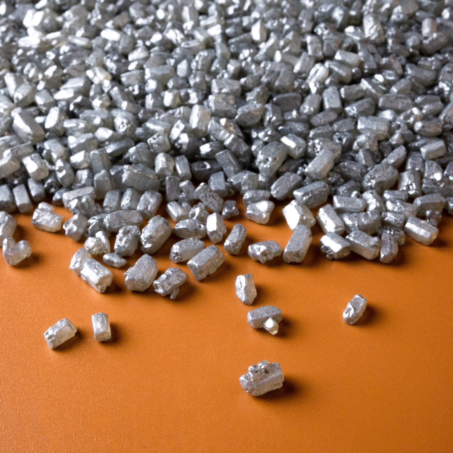 Silver Metallic Pearl Sugar Rocks