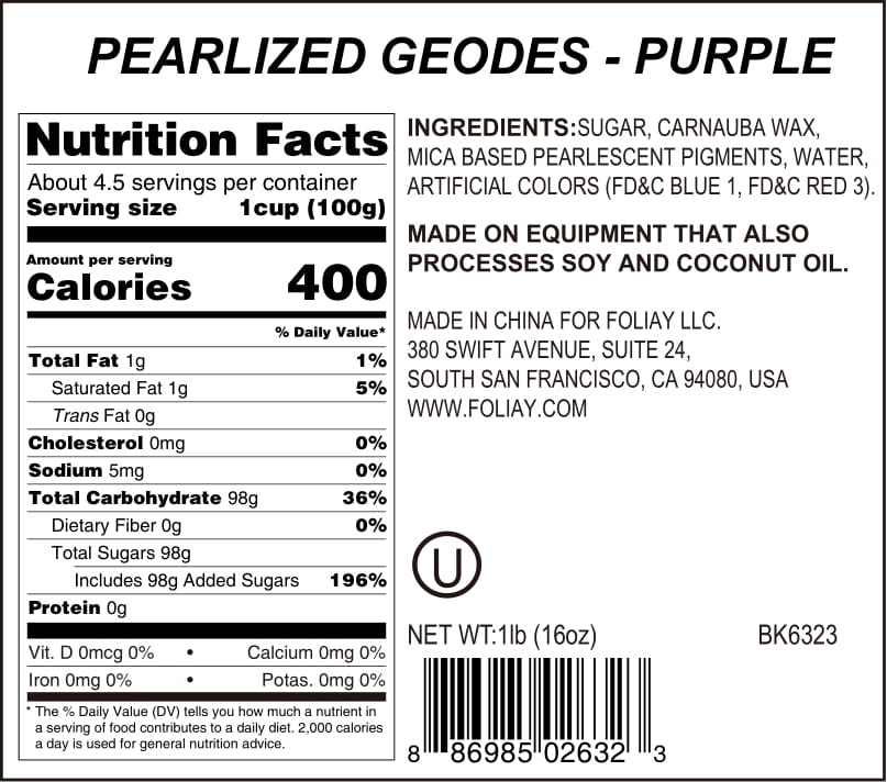 Purple Sugar Crystals