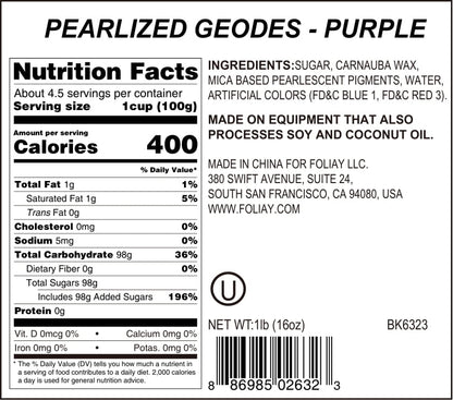 Purple Sugar Crystals