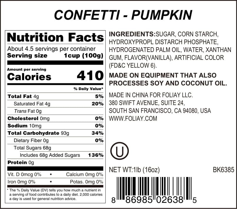 Pumpkin Quin Sprinkles