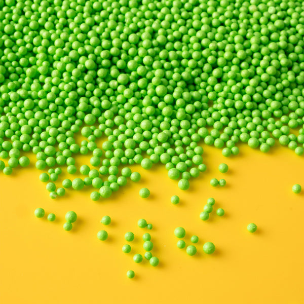 Green Nonpareil Beads