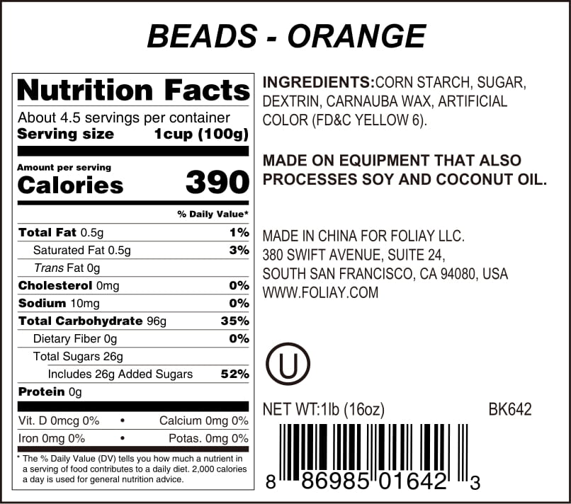 Orange Nonpareils