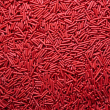 Load image into Gallery viewer, Red Jimmies Sprinkles 25lb
