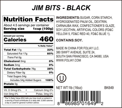 Black Jimmies Sprinkles