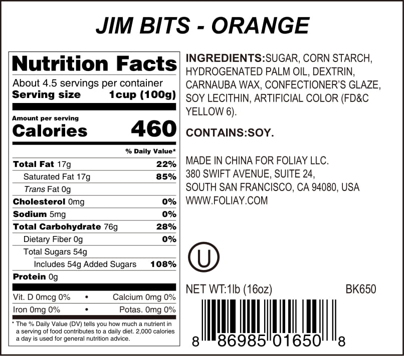 Orange Jimmies Sprinkles