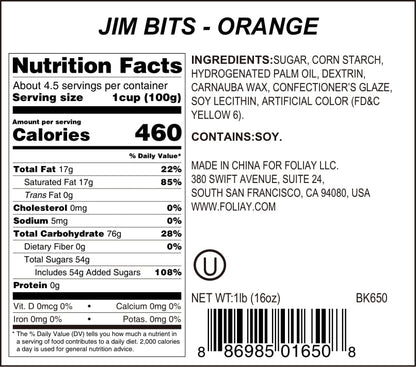 Orange Jimmies Sprinkles