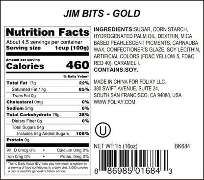 Gold Jimmies Sprinkles