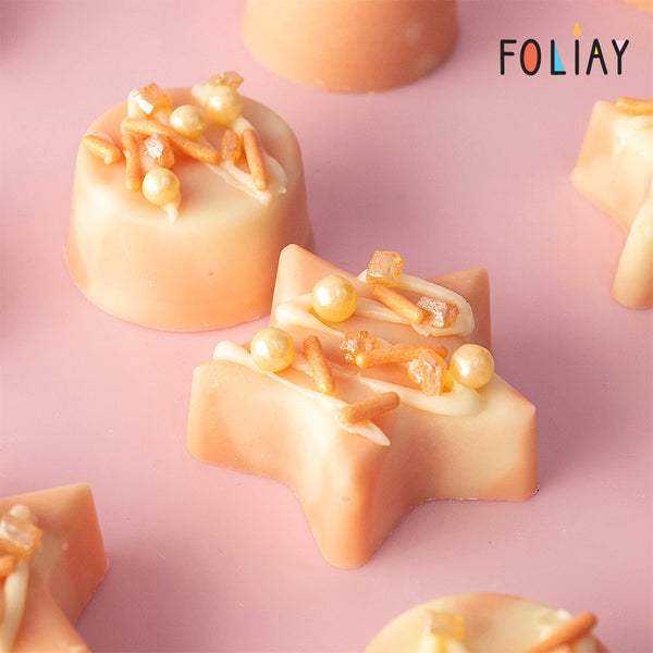 Rose Gold Shimmer Sugar Pearls