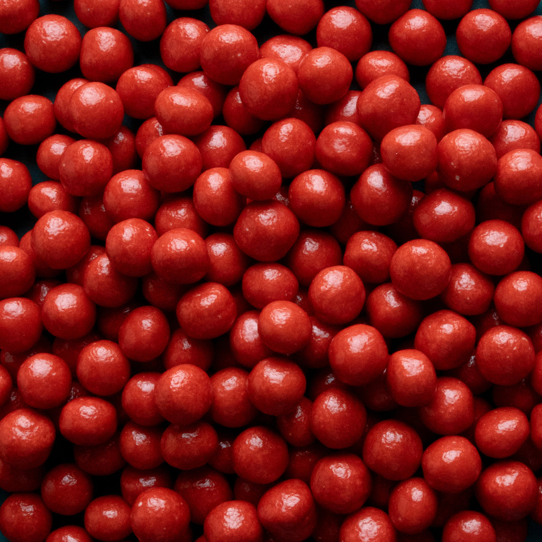 Red Cereal Pearls (10mm)