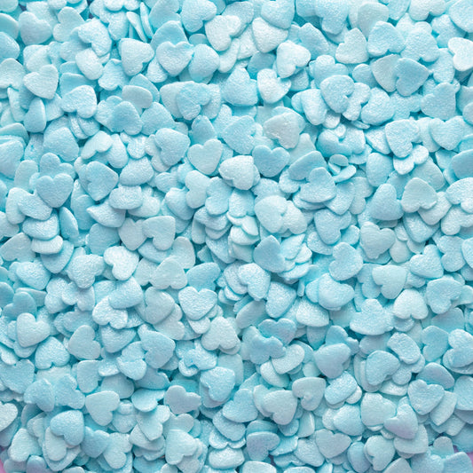 Blue Pearl Hearts Quin Sprinkles