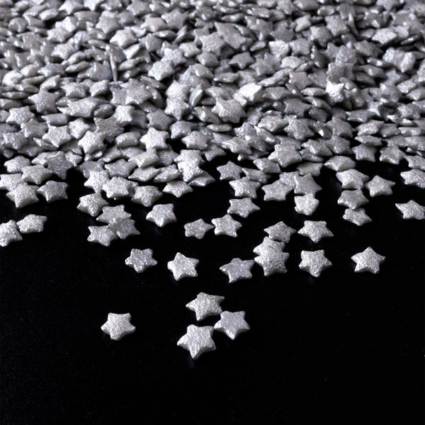 Silver Star Quin Confetti