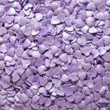 Load image into Gallery viewer, Purple Pearl Heart Quin Confetti
