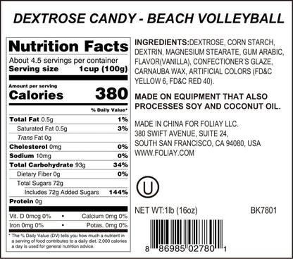 Beach Volleyball Candy Sprinkles