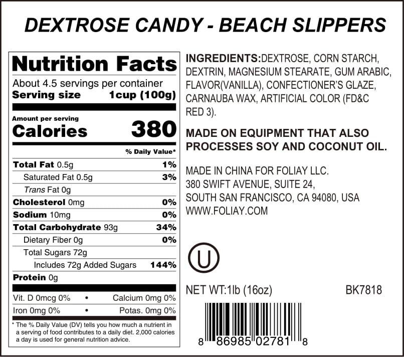 Beach Slipper Candy Sprinkles