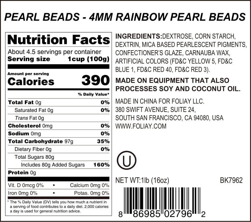 Rainbow Sugar Pearls