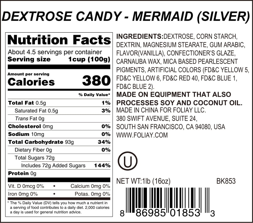 Silver Mermaid Candy Srinkles