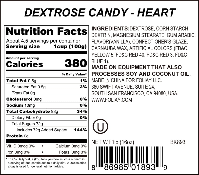 Rainbow Heart Candy Sprinkles